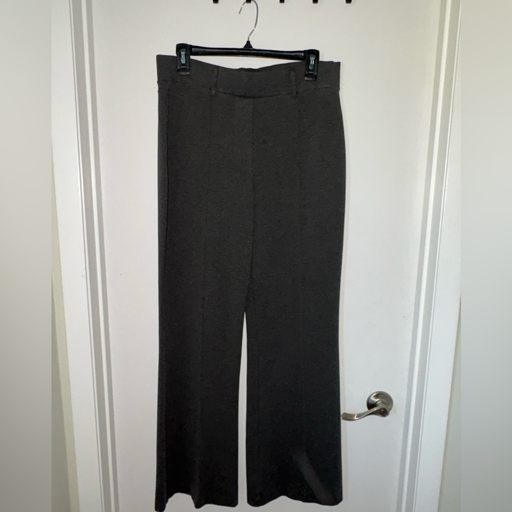 Women’s quince wide leg ponte pants color charcoal size L
